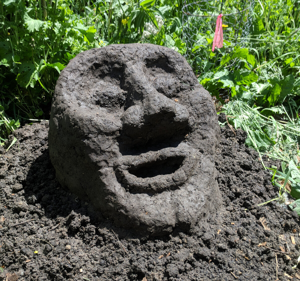 Finished mud sculpture